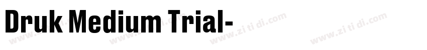 Druk Medium Trial字体转换